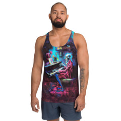 Grim and Grinning Men's All-Over Print Halloween Tank - Beyond T-shirts