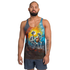 Phantom Pirate Ship Men's Halloween Tank Top - Beyond T-shirts