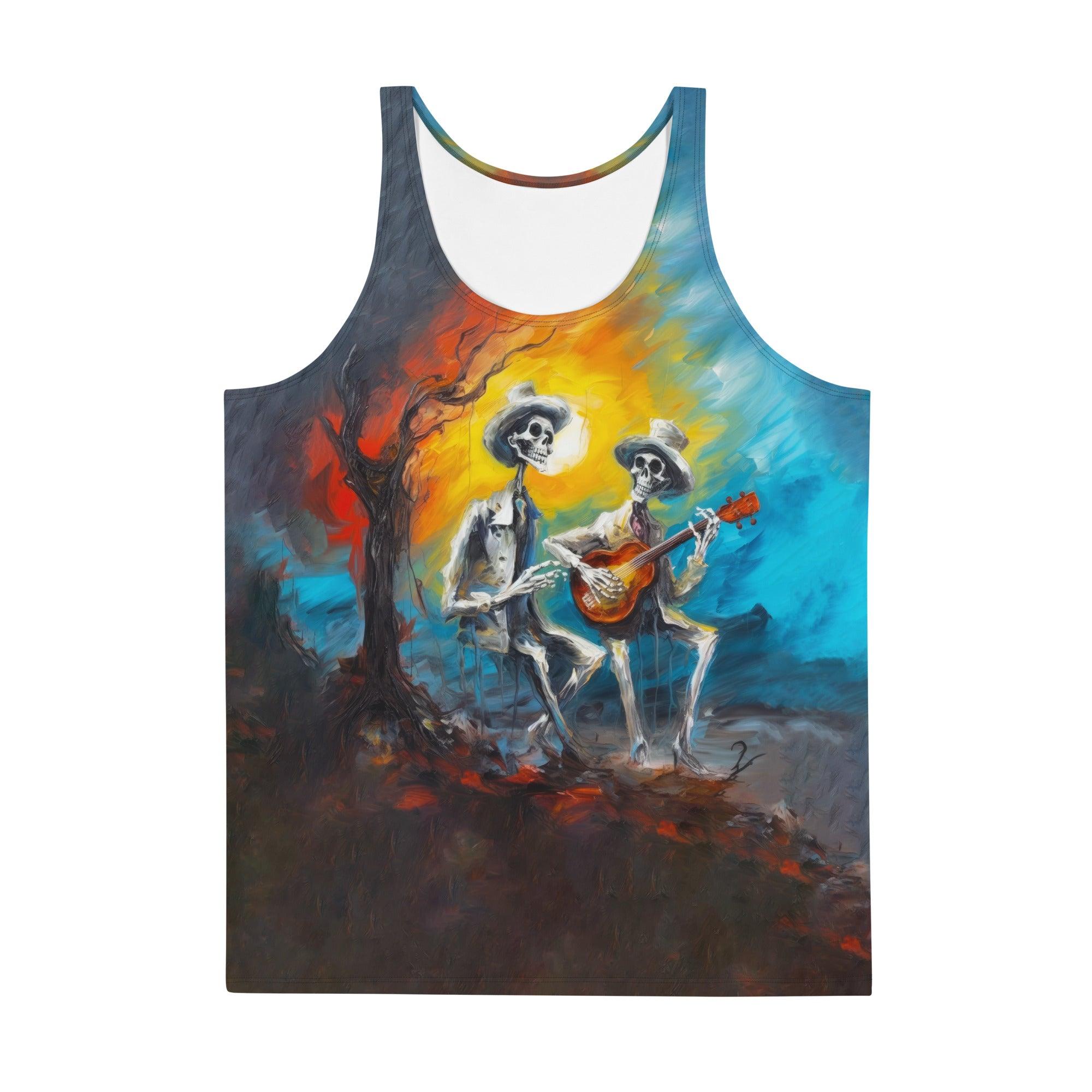 Phantom Pirate Ship Men's Halloween Tank Top - Beyond T-shirts