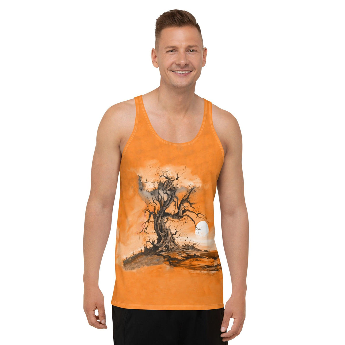 Wickedly Haunted Forest Men's Halloween Tank Top - Beyond T-shirts