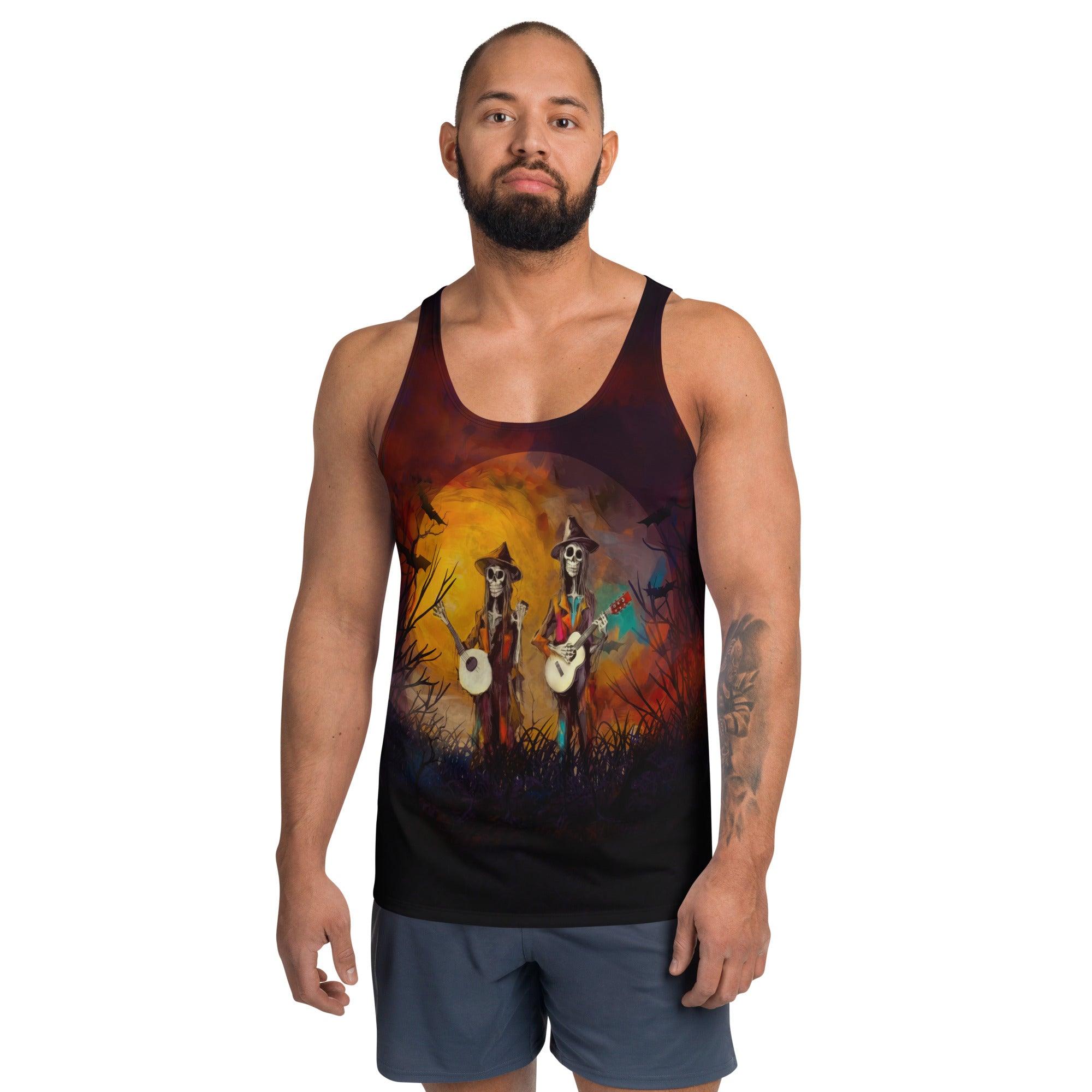 Witch's Cauldron Men's All-Over Print Halloween Tank - Beyond T-shirts