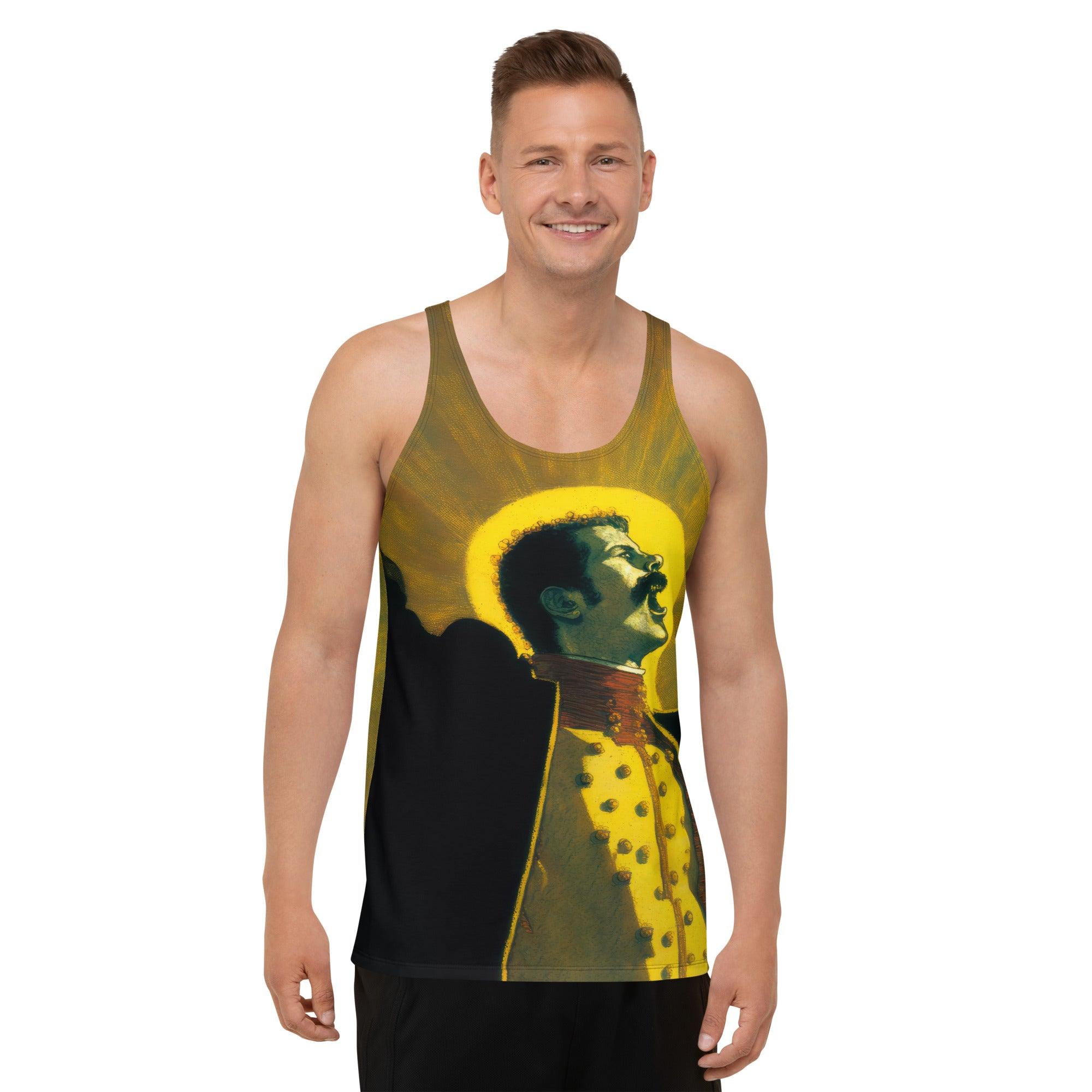 Tunes & Threads: All-Over Music Print Tank for Him - Beyond T-shirts