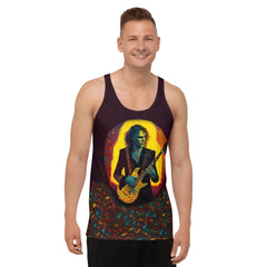 Musical Notes Fusion Tank Top for Men - Beyond T-shirts