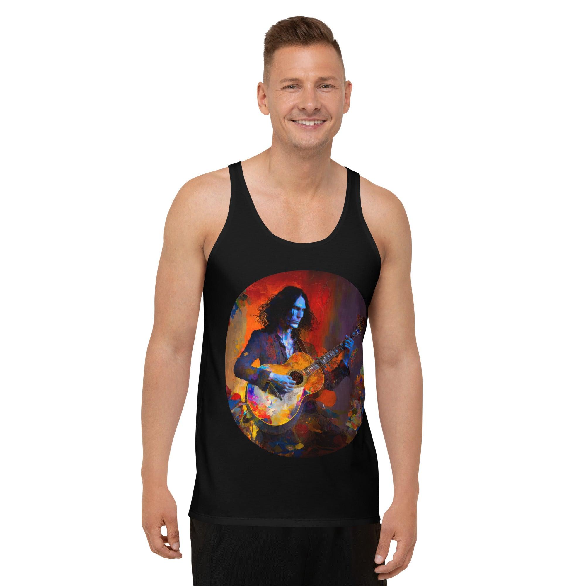 Groove-Ready Men's All Over Print Tank Top - Beyond T-shirts