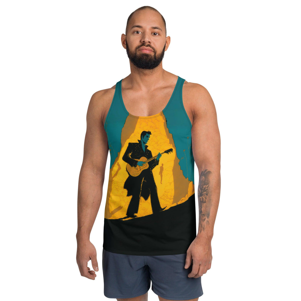 Rock the Beat All Over Print Tank for Men - Beyond T-shirts