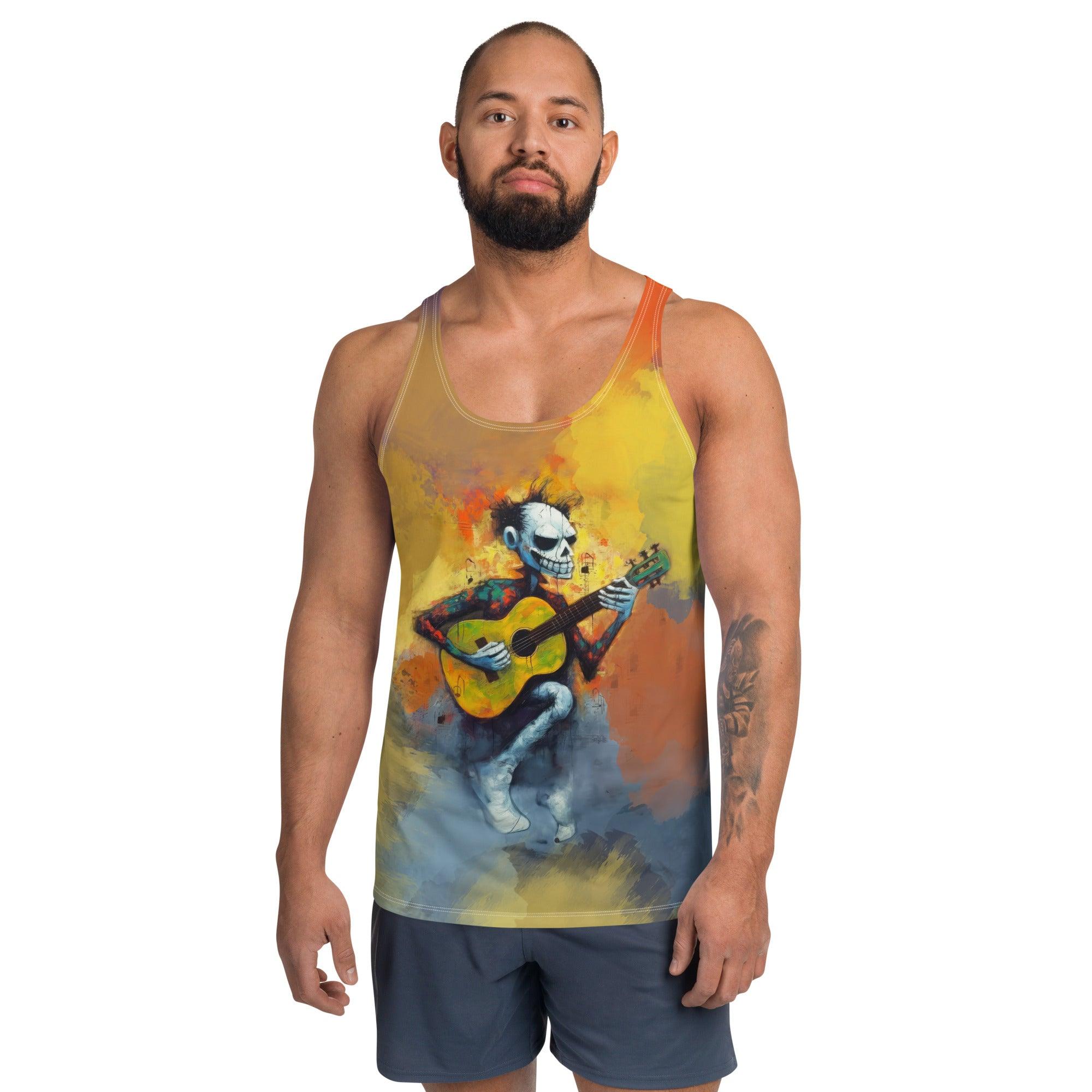 Skeleton Dance Party Men's All-Over Print Tank Top - Beyond T-shirts