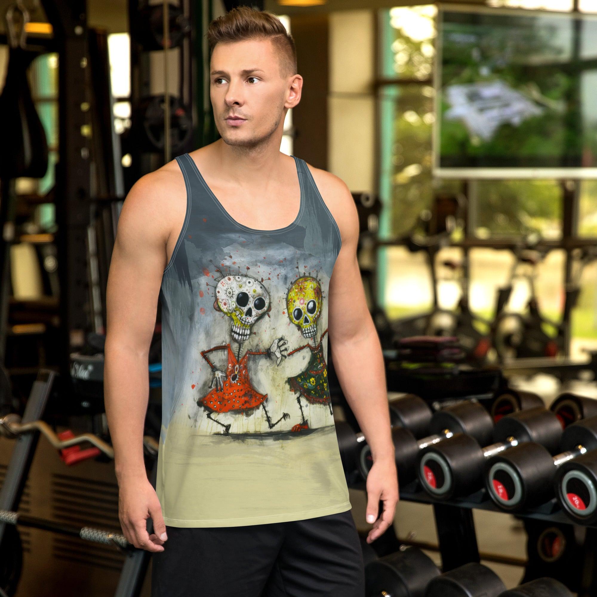 Ghostly Greetings Men's All-Over Print Tank Top - Beyond T-shirts