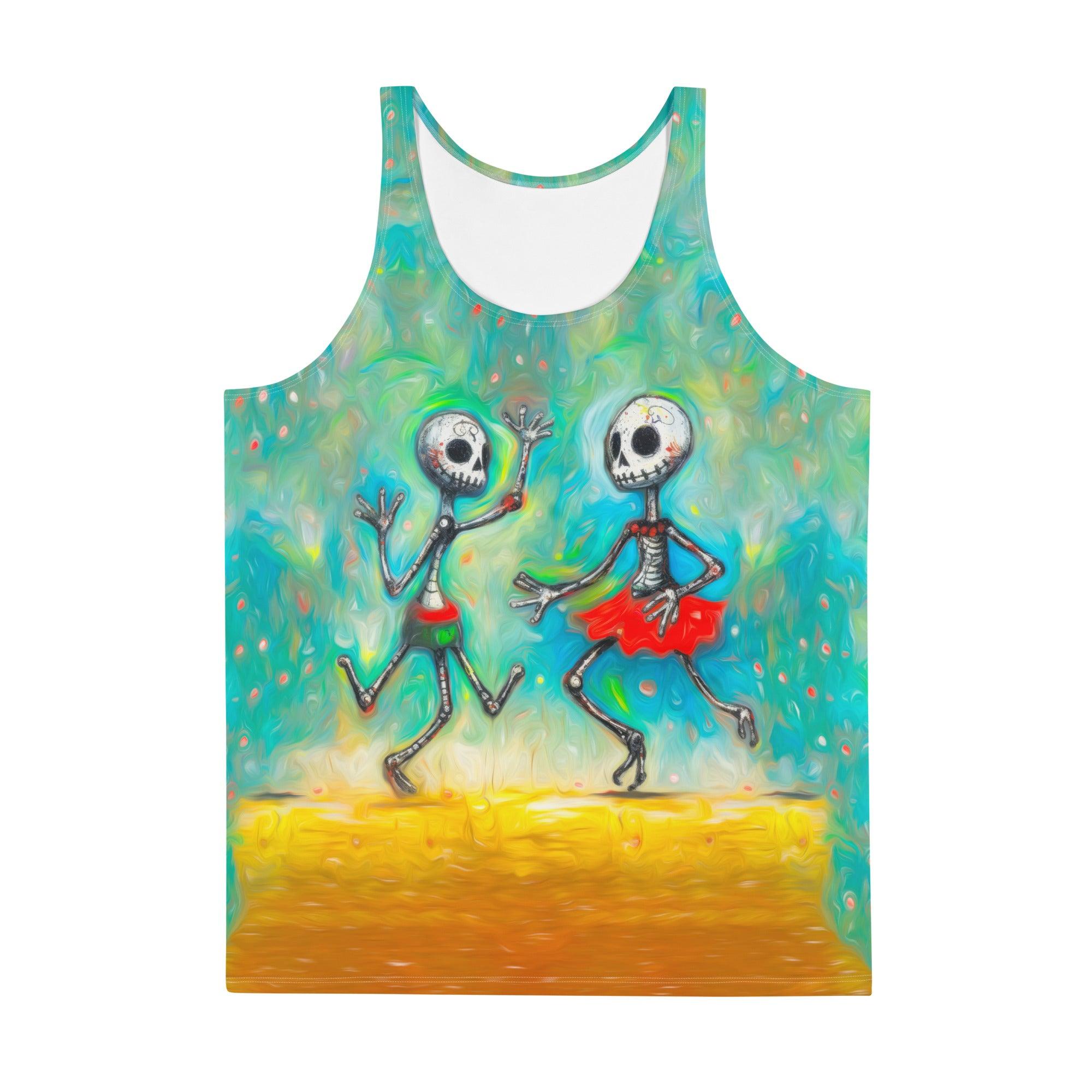 Skeleton Dance Party Men's All-Over Print Tank Top - Beyond T-shirts