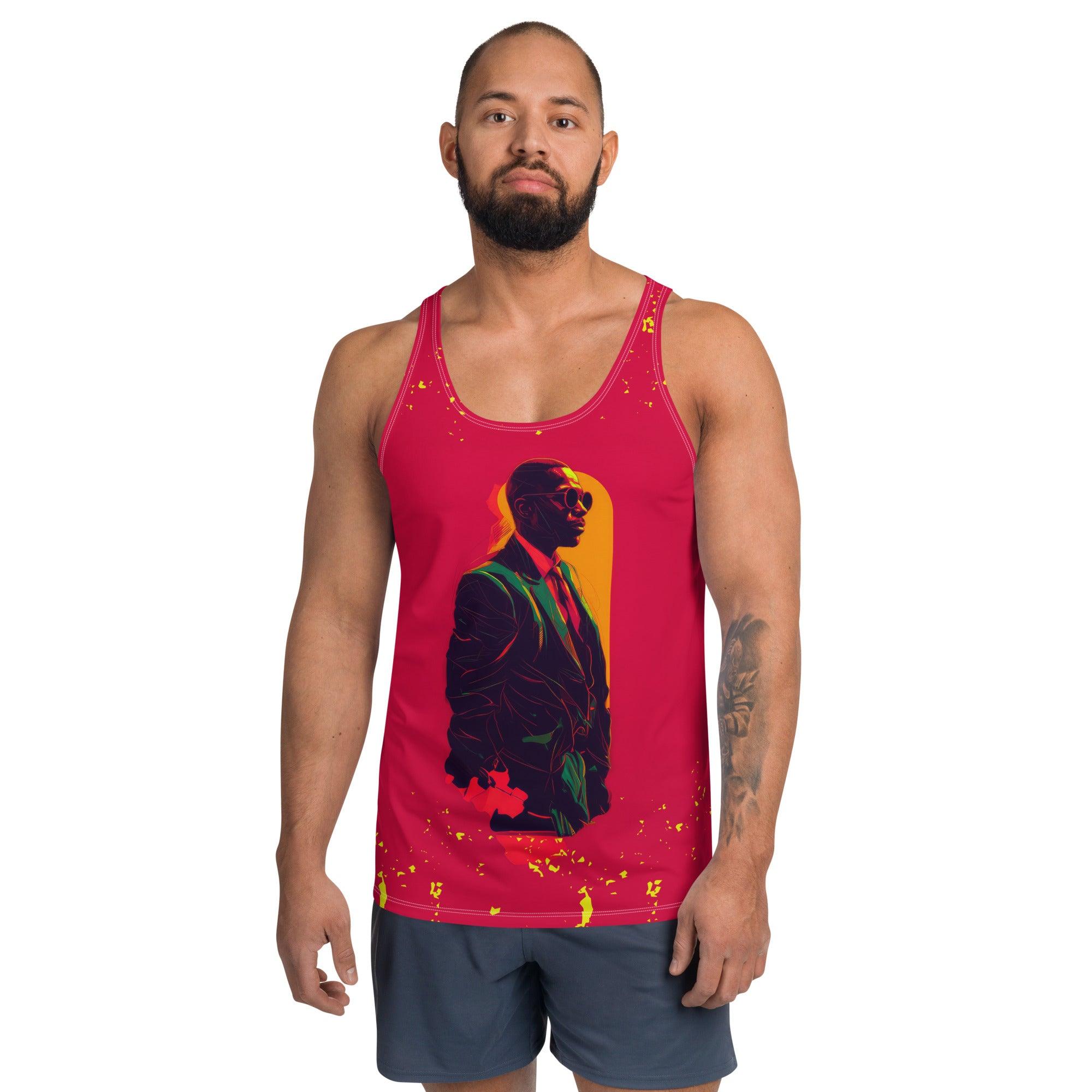 Urban Street Style Men's All-Over Print Tank Top - Beyond T-shirts