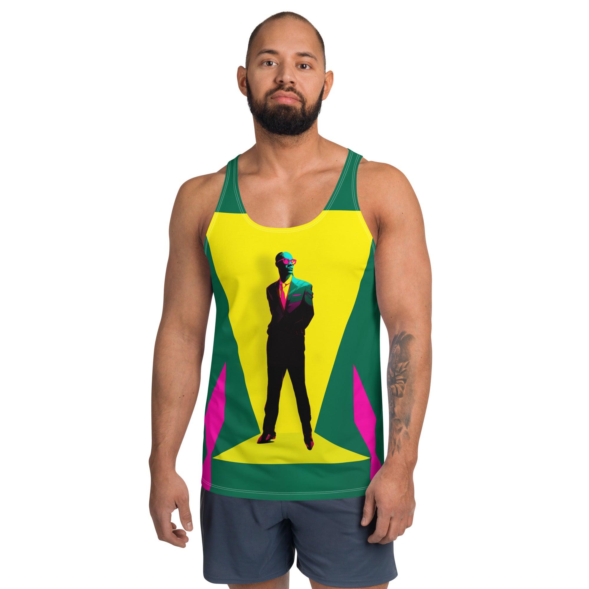 Fashion Forward Fusion Men's All-Over Print Tank Top - Beyond T-shirts