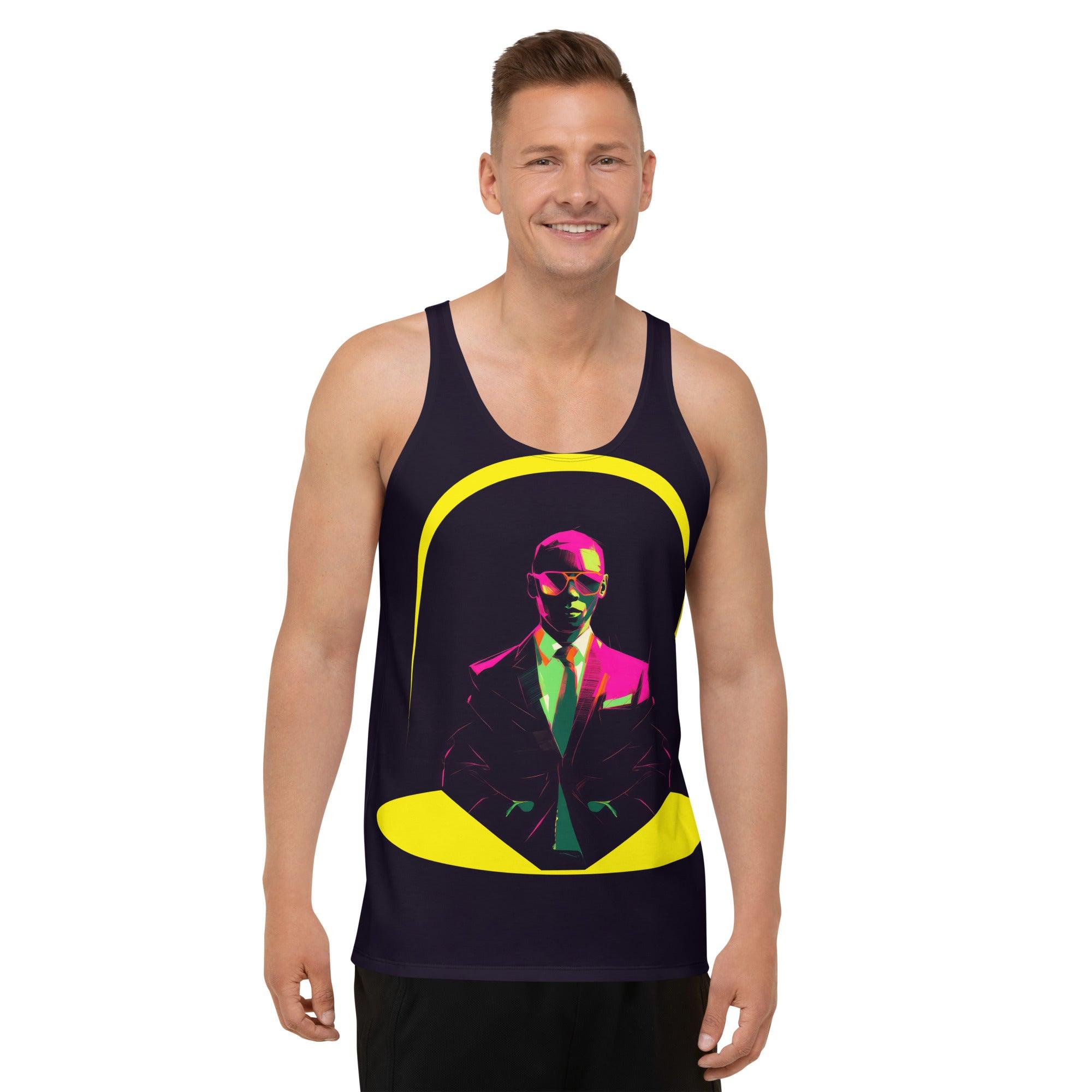 Artistic Abstract Expression Men's All-Over Print Tank Top - Beyond T-shirts