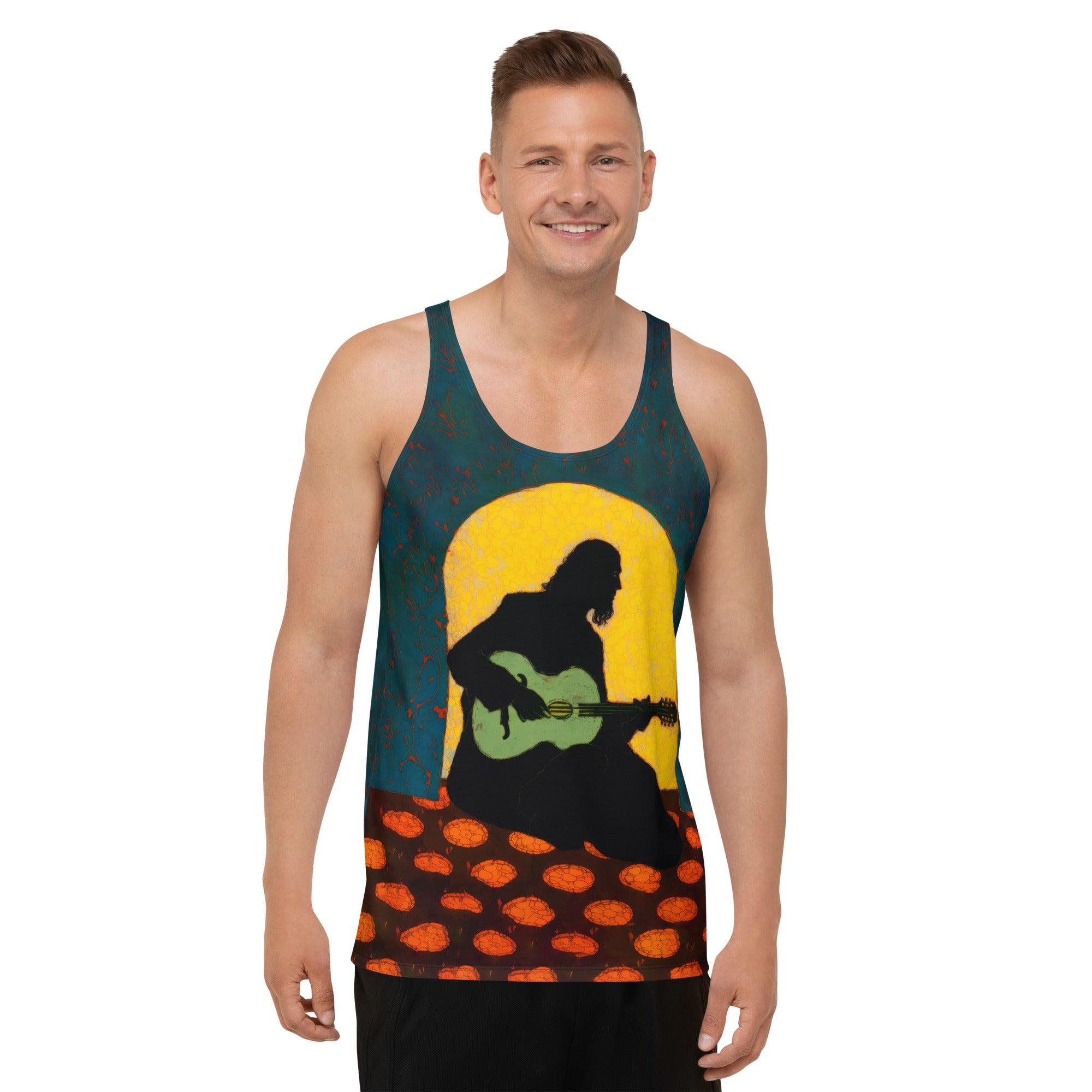 Retro Vinyl Groove Men's Tank Top - Beyond T-shirts