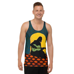 Retro Vinyl Groove Men's Tank Top - Beyond T-shirts