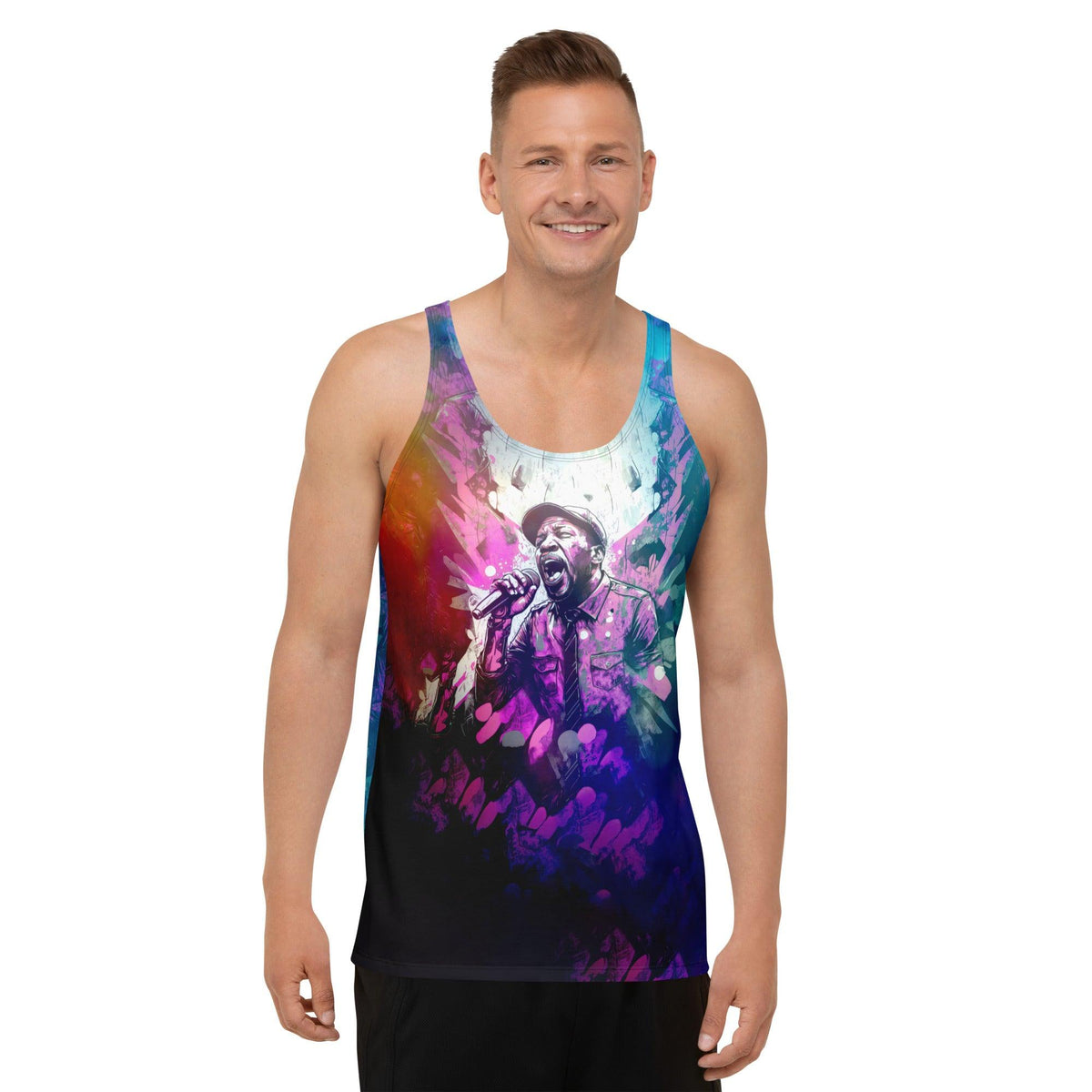 Reggae Vibe Music Graffiti Men's Tank Top - Beyond T-shirts