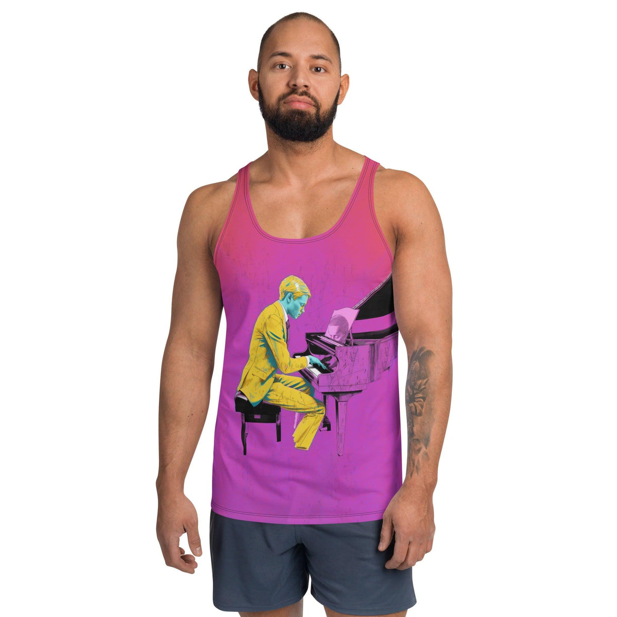 Street Art Chic All-Over Print Men's Tank Top - Beyond T-shirts