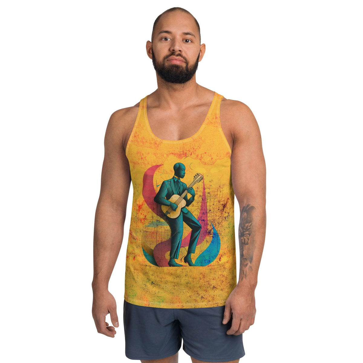 Watercolor Whimsy All-Over Print Men's Tank Top - Beyond T-shirts