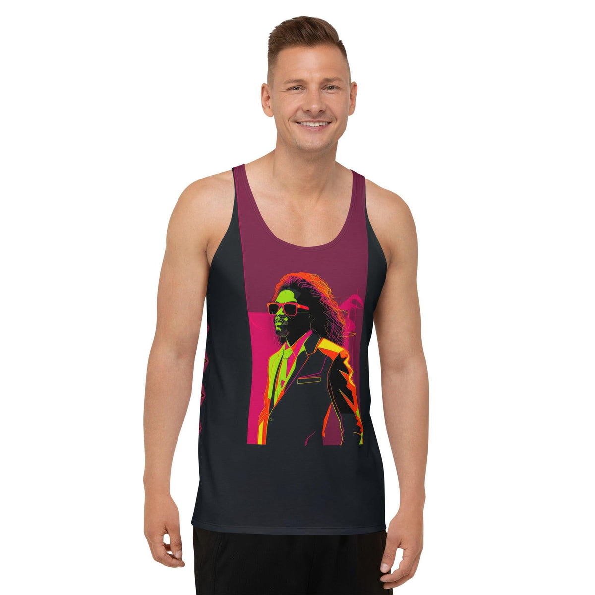 Artful Asymmetry All-Over Print Men's Tank Top