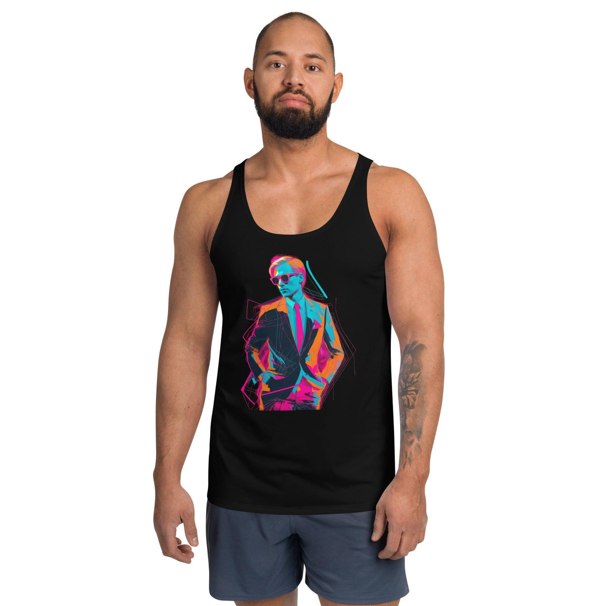 Geometric Glamour All-Over Print Men's Tank Top - Beyond T-shirts