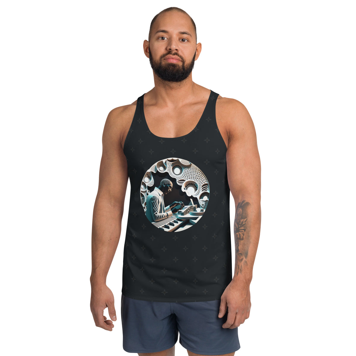 Hip-Hop Hues All-Over Print Men's Tank Top