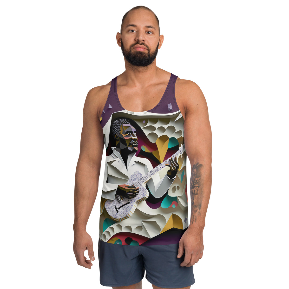 Bass Groove All-Over Print Men's Tank Top