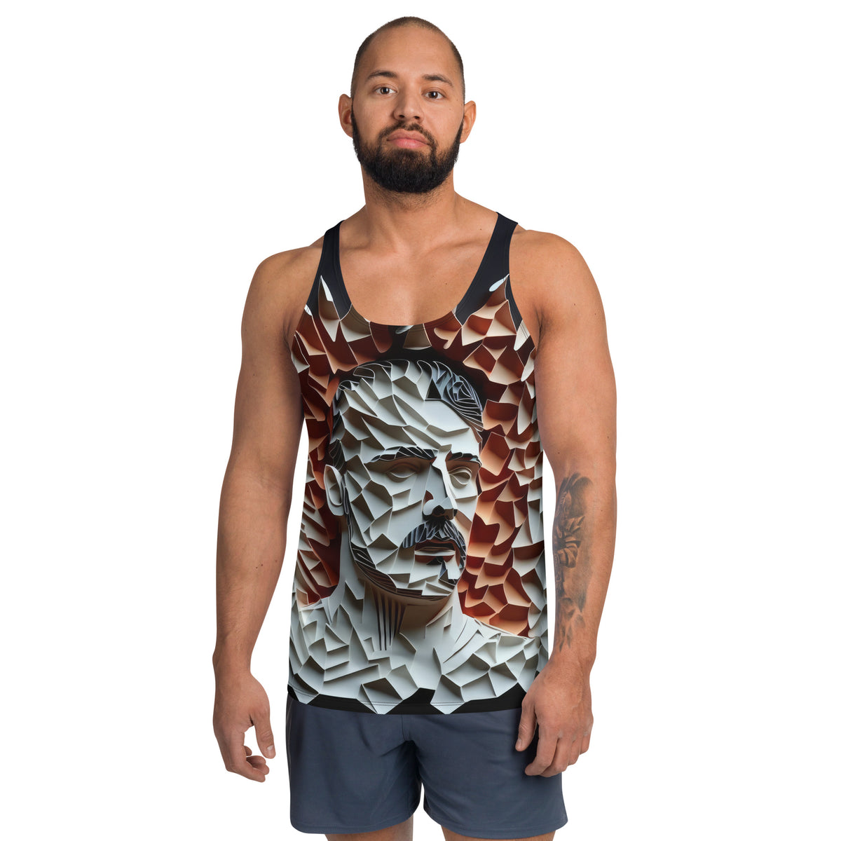 Sax in the City All-Over Print Men's Tank Top