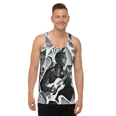 Acoustic Aura All-Over Print Men's Tank Top