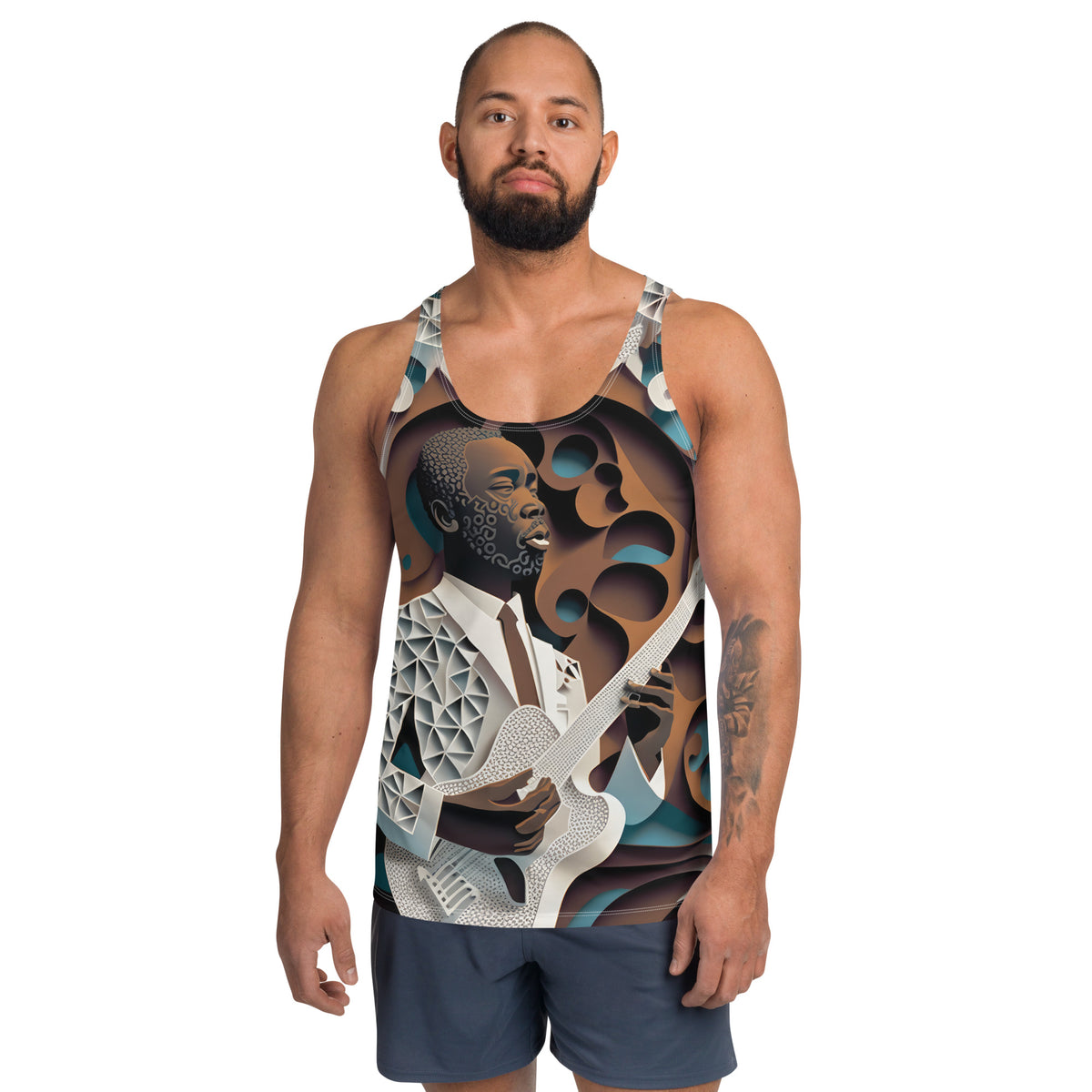 Bebop Beat All-Over Print Men's Tank Top