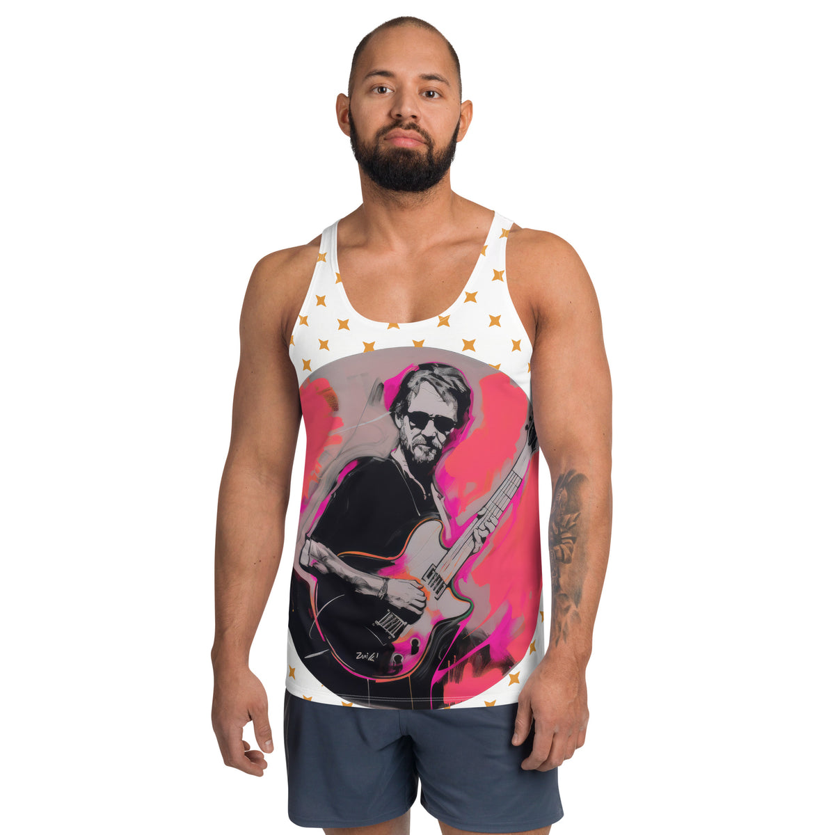 Abstract Elegance Musical Men's Tank Top