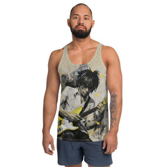 Subdued Geometry All-Over Print Men's Tank Top