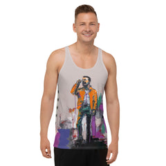 Monochrome Harmony All-Over Print Men's Tank Top