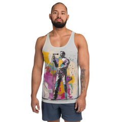 Abstract Echoes All-Over Print Men's Tank Top