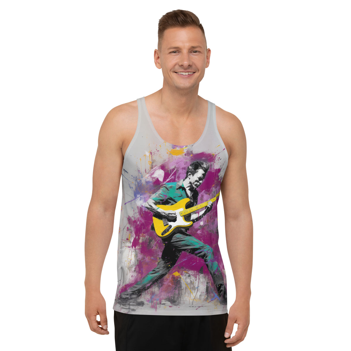 Geometric Harmony Abstract Men's Tank Top