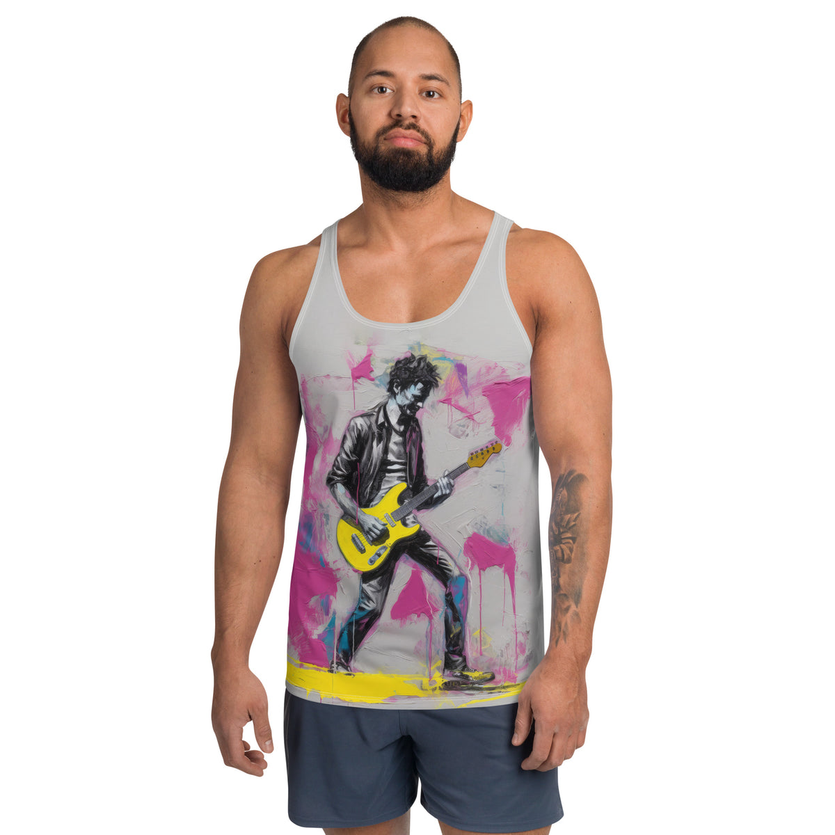 Abstract Oasis Minimalist Men's Tank Top