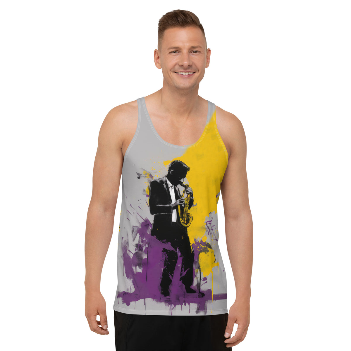 Abstract Reflections Minimalist Men's Tank Top