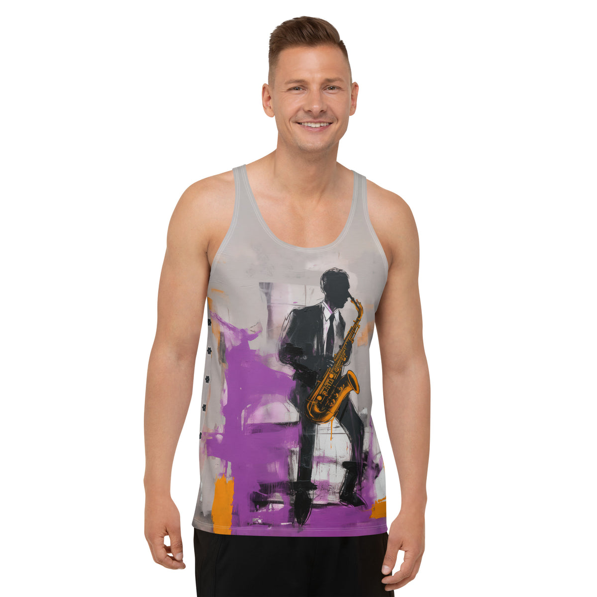 Whispering Leaves Abstract Men's Tank Top