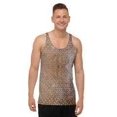 Cozy Chenille Texture Men's Tank Top