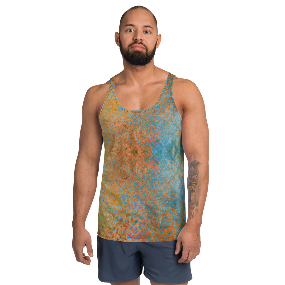 Sateen Serenity Texture Men's Tank Top
