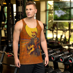 Retro Cat All-Over Print Men's Tank Top