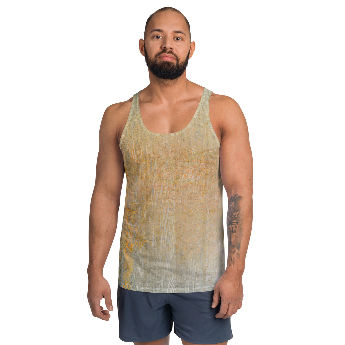 Velvet Touch Texture Men's Tank Top