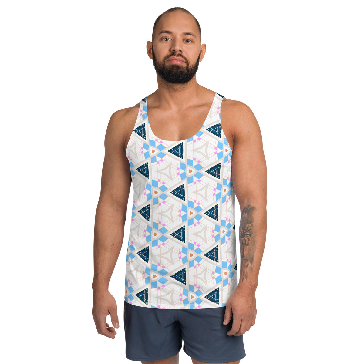 Infinite Illusion Diamond Men's Tank Top