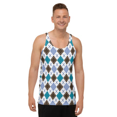 Opulent Diamonds All-Over Print Men's Tank Top