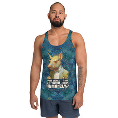 Swirling Piglet Dreams Men's Tank Top