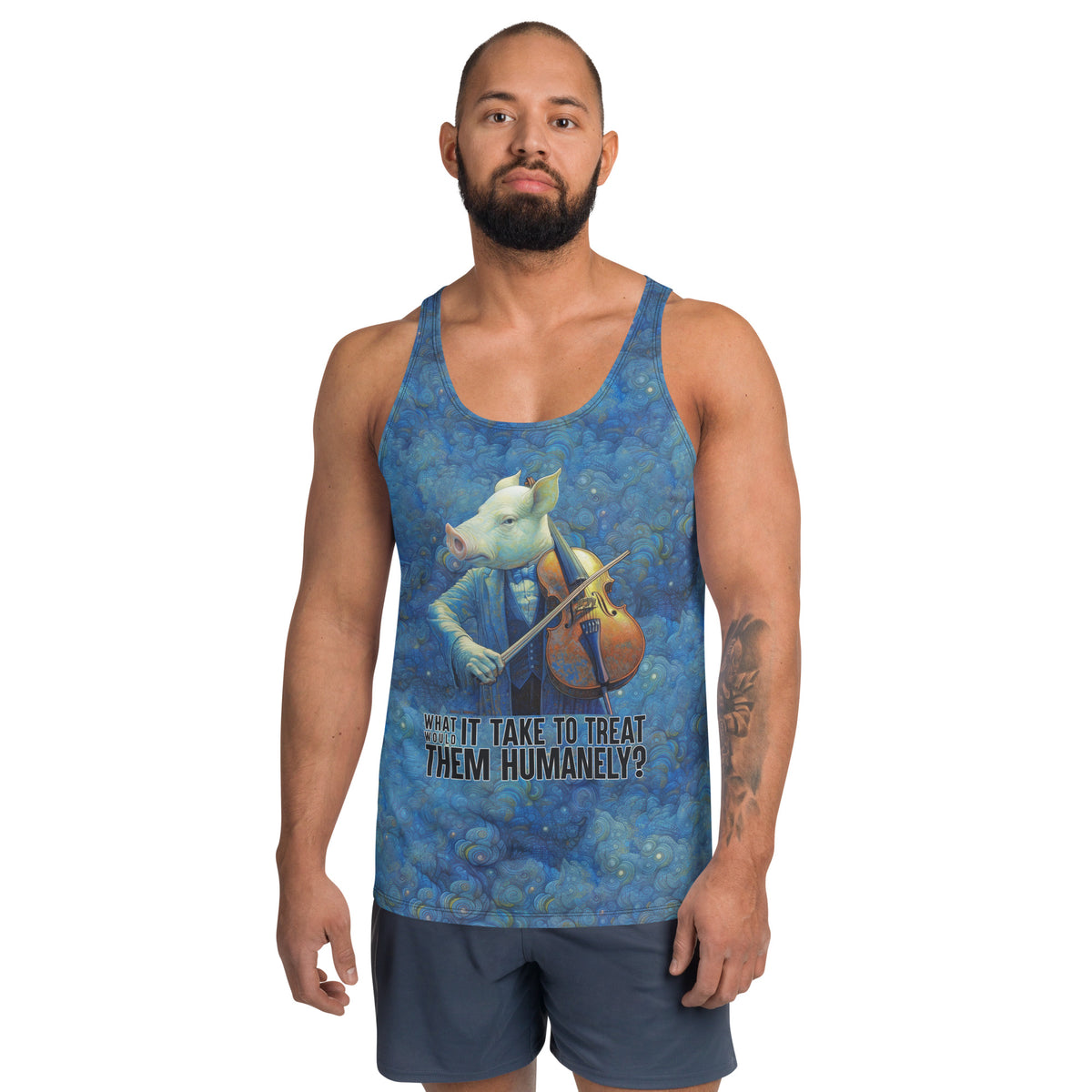 Safari Giraffe Explorer All-Over Print Men's Tank Top