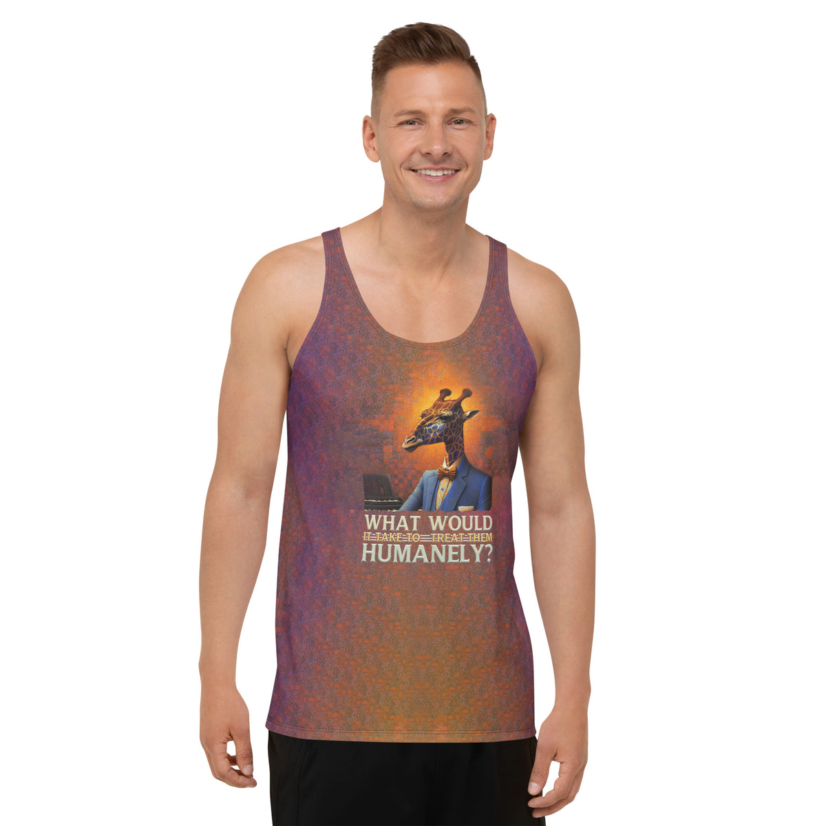 Suave Fox Lounge Singer All-Over Print Men's Tank Top