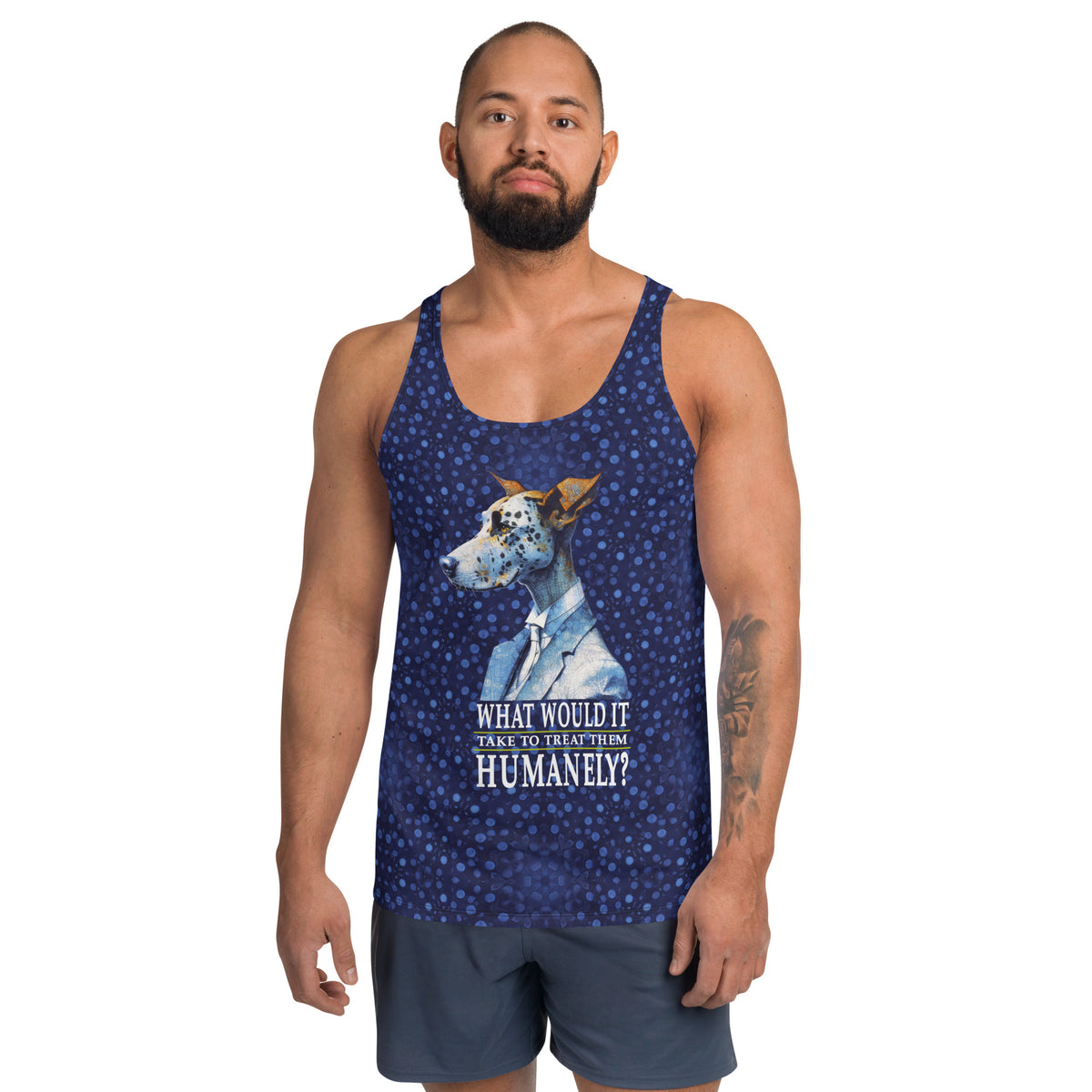Jovial Jellyfish Beachgoer All-Over Print Men's Tank Top