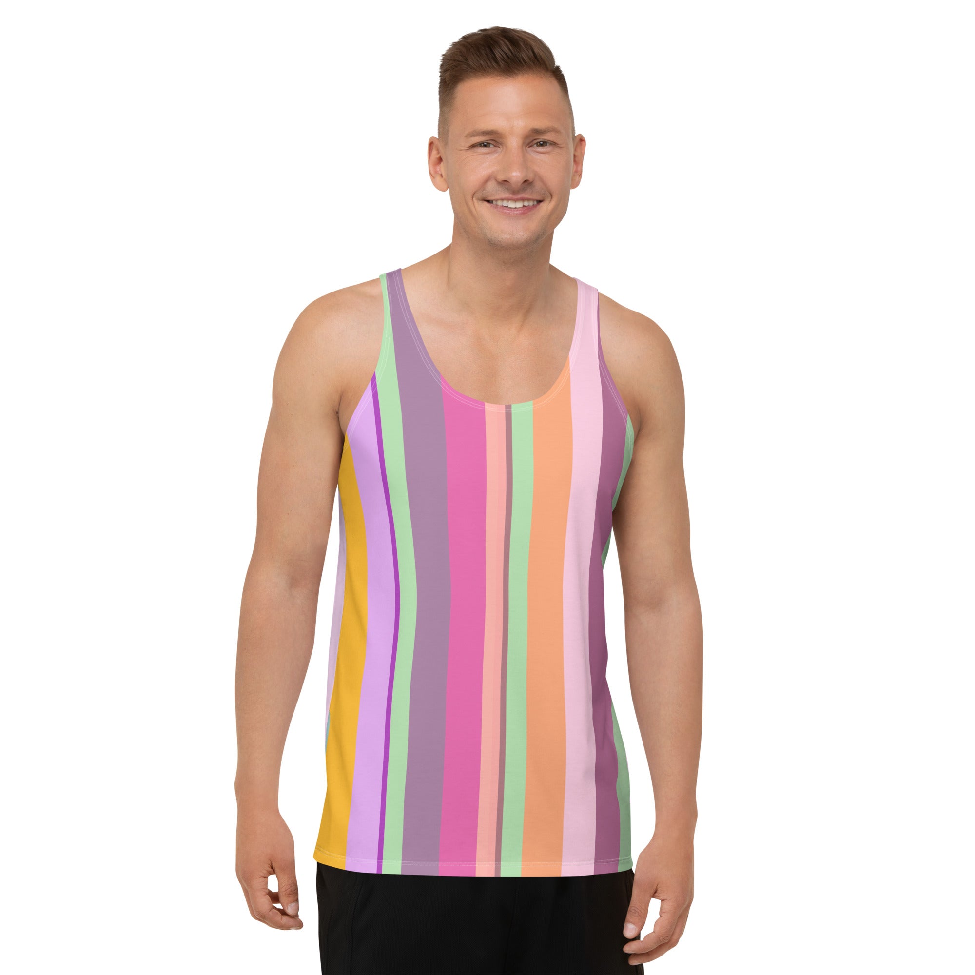 Coastal Horizon men's tank top front view