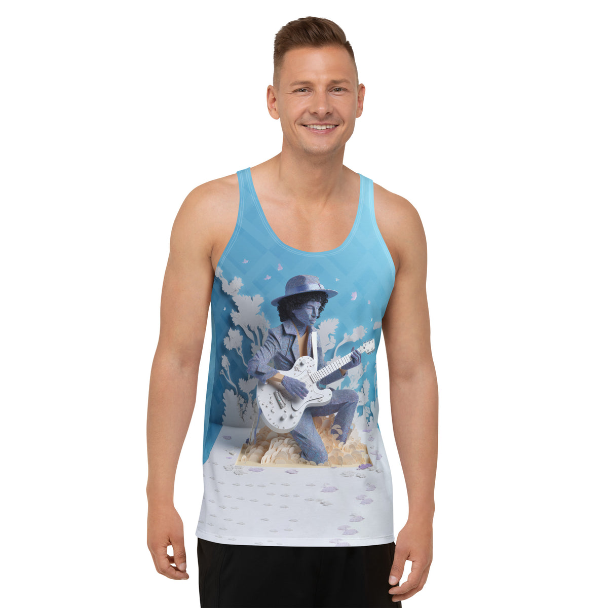 Enchanted Forest design on Men's Tank Top.