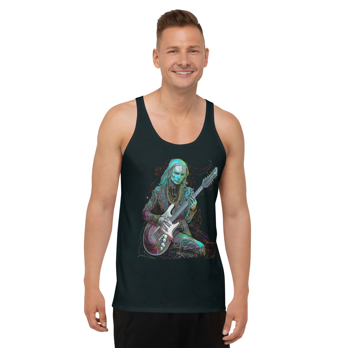 Front view of the Daisy Delight Men's Tank Top.