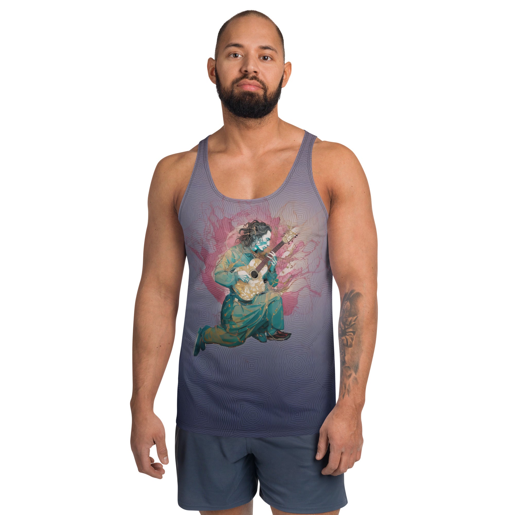 Harmony in Bloom Men's Tank Top front view