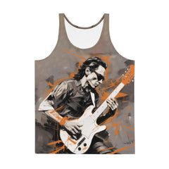 Silver Lining Men's athletic tank top in minimalist style.